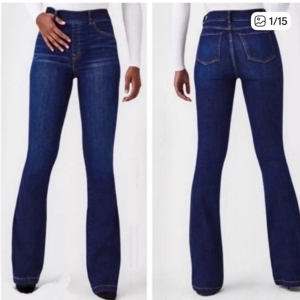 SPANX Indigo Bootcut Flare Jeans